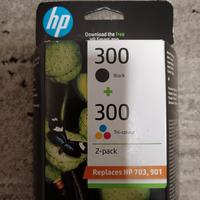 Cartucce HP 300 2 Pack Black + Tri Color 