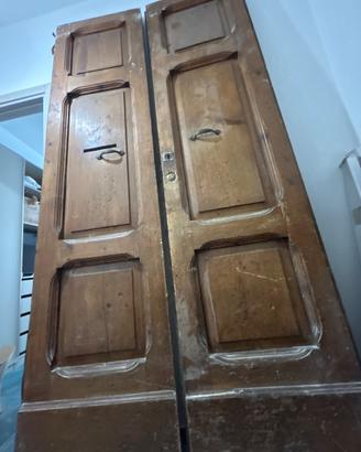 Portone legno massello
