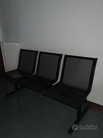 Panca sala d'attesa 12 posti