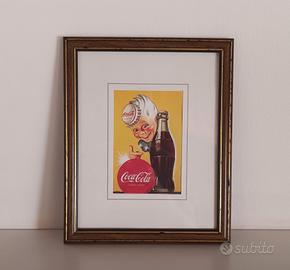 Quadro Coca-Cola vintage pubblicitario 23x28 cm