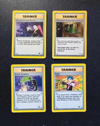 Carte Pokemon Addestramenti Gym Rari