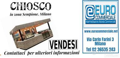 408/22 CHIOSCO in zona Sempione; mq.12