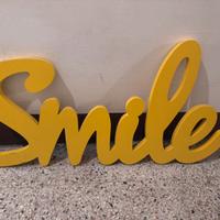 Decorazione parete Scritta SMILE