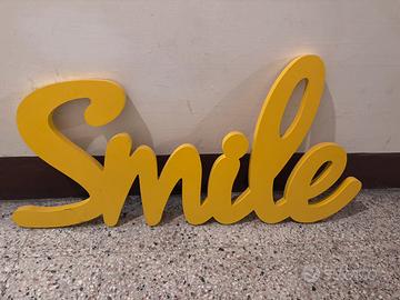 Decorazione parete Scritta SMILE