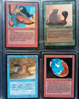 Lotto di 10 carte Magic Arabian Nights, vintage