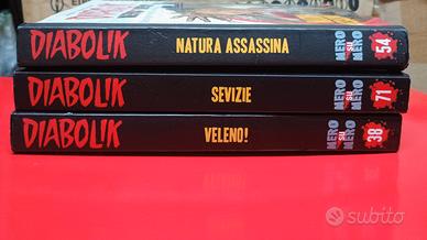 Diabolik libri serie Nero su nero 
