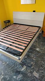 Struttura letto matrimoniale con rete ortopedica