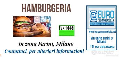 411/25 HAMBURGERIA di mq 65 nella zona Farini