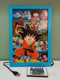 Dragon ball quadro che si illumina. 