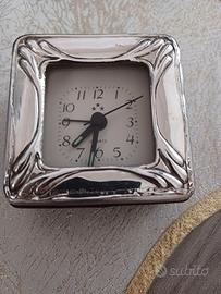 orologio da tavolo argento 