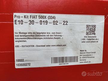 fiat 500 x  assetto eibach - 3 cm