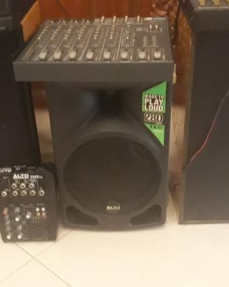 MIXER  VARI MODELLI  CASSE AMPLIFICATE  