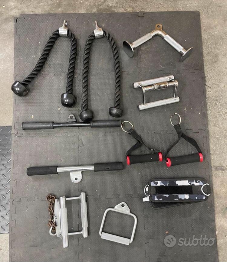 Maniglie Per Cavi Di Allenamento - Per Macchine Palestra, Cavi Puleggia, Con Carabinieri, Portata 150 Kg