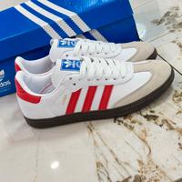adidas Originals SAMBA OG Sneakers Bianco/Rosso 36