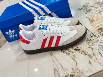 adidas Originals SAMBA OG Sneakers Bianco/Rosso 36