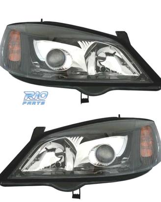 FARI XENON PER OPEL ASTRA G 97-04 FONDO NERO