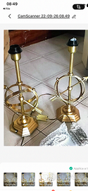 Coppia lampade vintage Leone Aliotti Laudarte