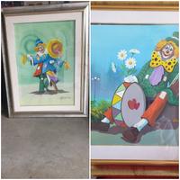 N.2 QUADRI (CLOWN) AUTORE ANGELO MANINI