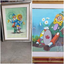 N.2 QUADRI (CLOWN) AUTORE ANGELO MANINI