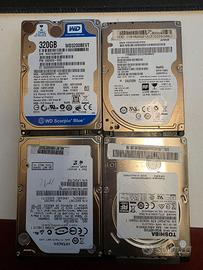 Lotto 4 Hard Disk SATA 2.5 320GB