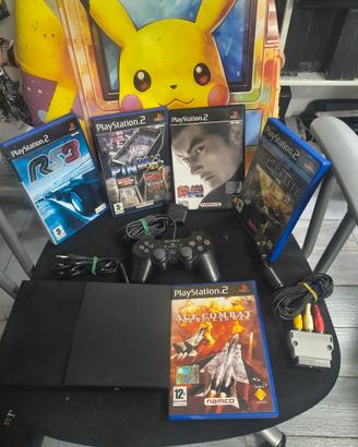ps2 originale con 5 giochi 