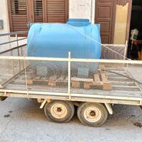 carrello doppio asse portata 1200 kg frenante