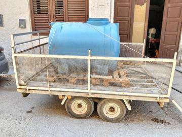 carrello doppio asse portata 1200 kg frenante