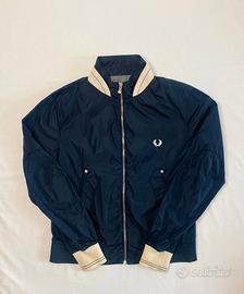 Fred Perry Harrington Bomber Jacket Navy Blue with