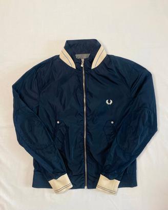Fred Perry Harrington Bomber Jacket Navy Blue with