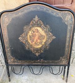 Coppia letti antici ferro battuto e sedie antiche