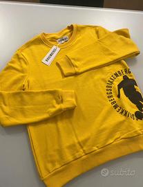 Bikkembergs felpa gialla uomo