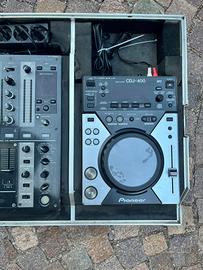 Pioneer cdj Console Cdj400 & djm700 incl. Case