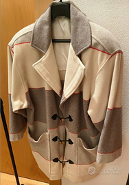 Cappotto montgomery donna vintage anni 80 lana