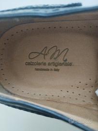 scarpa artigianale fatta a mano 