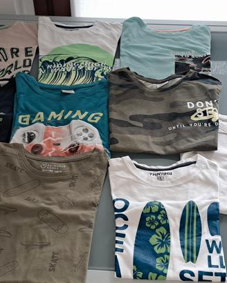 Lotto 10 T-Shirt taglia 10/12