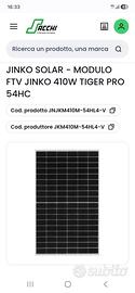 7 Pannelli Fotovoltaici 410 w