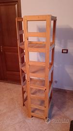 Scaffali ripiani libreria angolare
