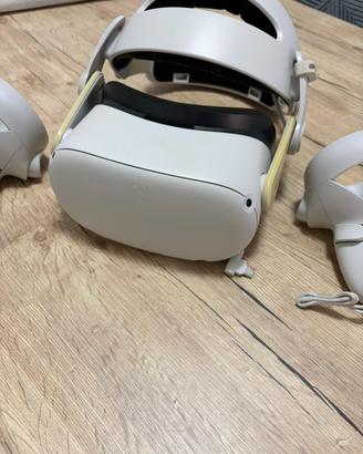 Meta oculus quest 2 128gb + cinturino battery pack