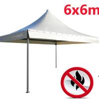 Gazebo professionale 6x6 per eventi sagre PVC 650g