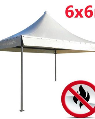 Gazebo professionale 6x6 per eventi sagre PVC 650g
