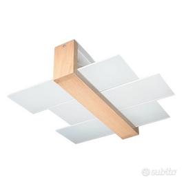 Plafoniera / Lampadario moderno nero con 3 vetri