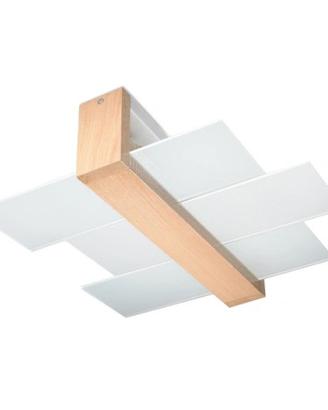 Plafoniera / Lampadario moderno nero con 3 vetri