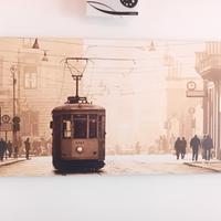 Quadro rappresentante via della spiga di Milano.