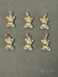 6 ciondoli in argento 925