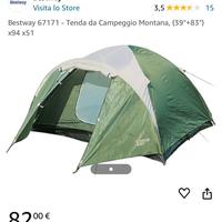 Tenda campeggio 4/5 posti