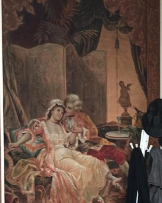 Grande Arazzo d'Epoca Stile Rococò