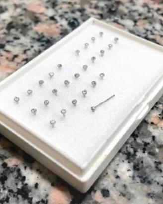 Nasino(piercing nostril) in oro bianco 750