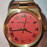 Orologio Michael Kors rosso e oro