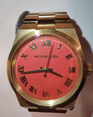 Orologio Michael Kors rosso e oro