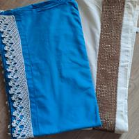 Lenzuola matrimoniali con pizzo lavorato a mano